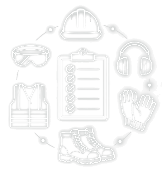 رسم توضيحي لقوائم HSE checklist